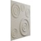 Ekena Millwork 19 5/8in. W x 19 5/8in. H Reece EnduraWall Decorative 3D Wall Panel Covers 2.67 Sq. Ft. WP20X20REGBW - alternate 3